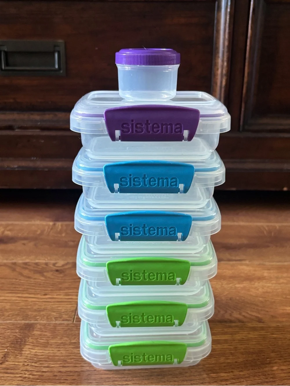 Sistema Clear Food Storage Set snack size set of 7
